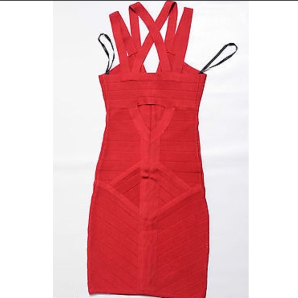 Red BeBe Bandage Dress